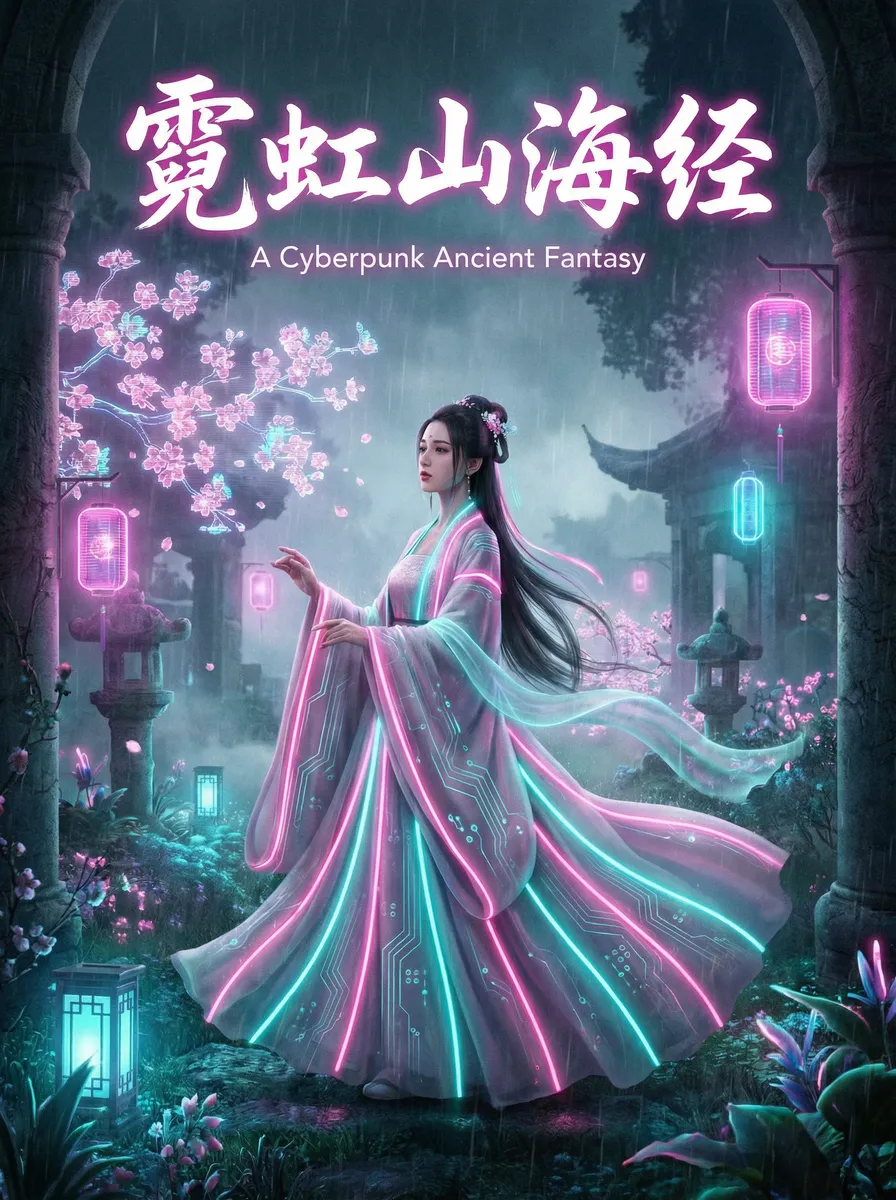 三里屯优衣库视频网盘 古风奇缘短剧 - 霓虹山海经海报